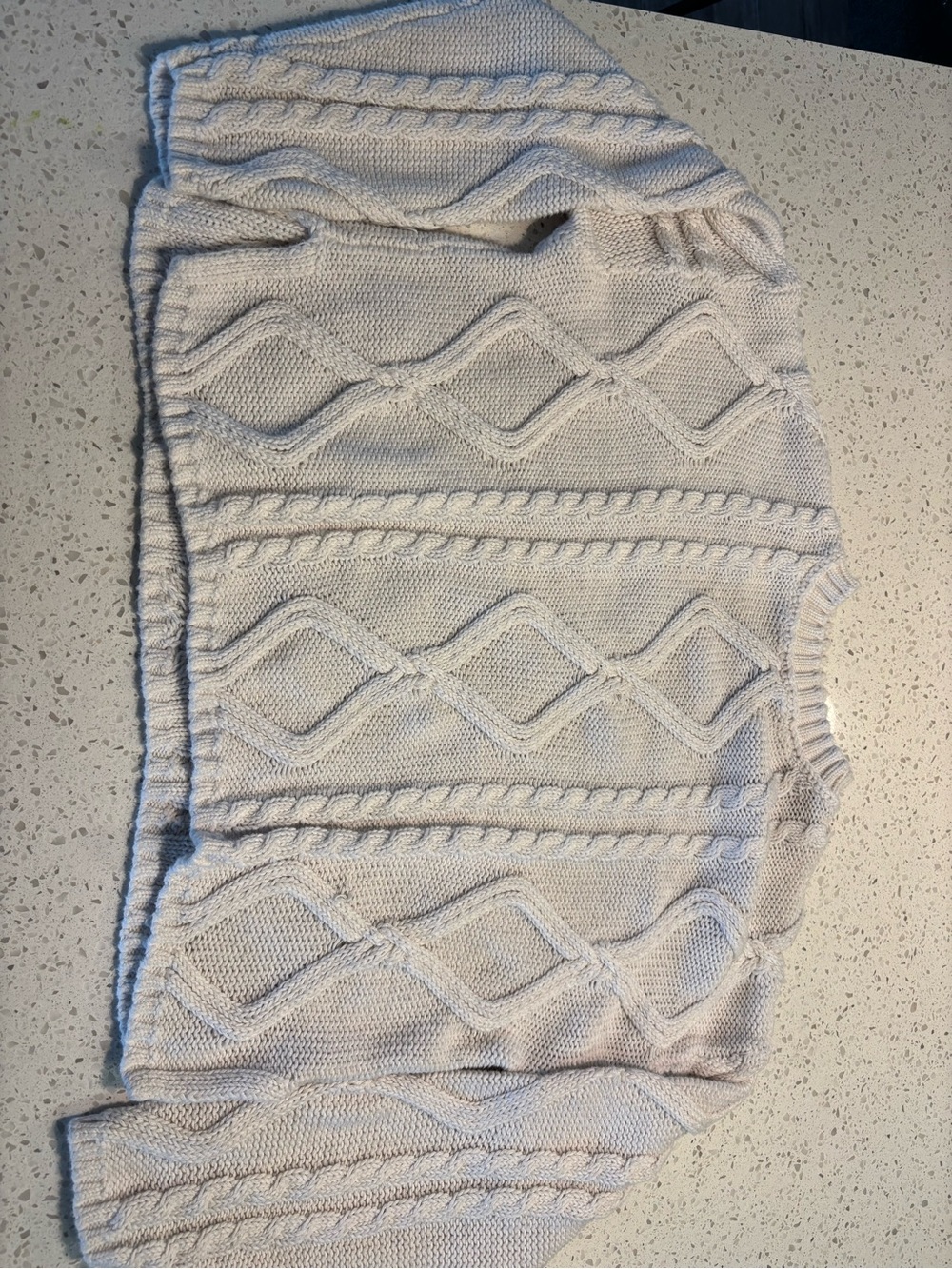 wild fable Cream Cable-Knit Crew Sweater